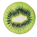 3D kiwi fruit  digital printed micromink round  seat cushion for kids